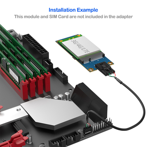 มินิ PCI-E ไปยัง USB 2.0อะแดปเตอร์มาตรฐานซิมสล็อต9Pin สาย USB โมดูลโมเด็ม3G/4G /lte อุตสาหกรรมเดสก์ท็อปใช้สีฟ้า FR4สต็อก PCB - Product Image 6