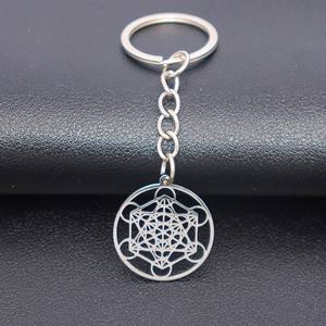 พวงกุญแจสแตนเลสลายเทวดาเมตาตรอน รูปทรงเรขาคณิต ลับแห่งสวนคาบาลิสต์ โซโลมอน - Product Image 4