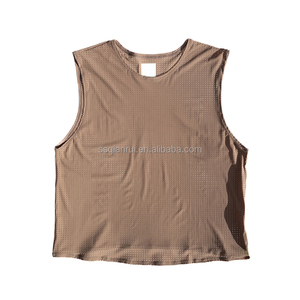 Canotta da Corsa Personalizzata, Asciugatura Rapida, Sottile e Traspirante, Top Sportivo Senza Maniche <span class=keywords><strong>con</strong></span> Fori in Rete per Uomo, Abbigliamento da Palestra - Product Image 2