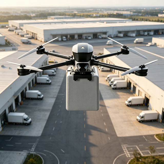 Multi Rotor Cargo Drone With Cargo Carrier Daily Maintenance Supplies Transport Building Facade Pressure Washing Drone