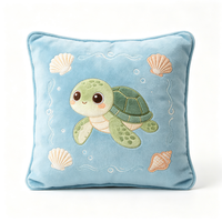 Oreiller en peluche doux au toucher avec motif tortue de dessin animé, logo personnalisé, OEM, vente en gros, cadeau promotionnel, approvisionnement en vrac, certifié CE, pour enfants