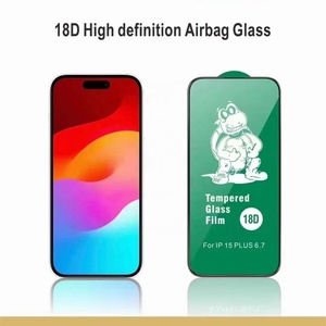 ฟิล์มกันรอยกระจกนิรภัย 18D airbag Glass 9h king Kong สำหรับโทรศัพท์มือถือ iPhone 15 Pro Max, Hermit Turtle Tempered Glass สำหรับ iPhone 15 Pro, 14 Pro - Product Image 3