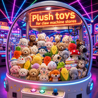 Peluche renard douce pour machine à griffes, vente en gros, animaux de la forêt en peluche, prix de jeux d'arcade, recharges pour machine à griffes, cadeau