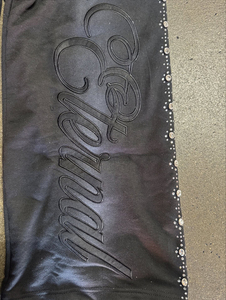 Celana Pria Gaya Hip Hop Vintage Acid Wash Baggy dengan Hiasan Rhinestone untuk Pria - Product Image 4