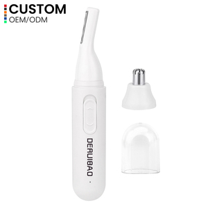 Recortadora Facial <span class=keywords><strong>de</strong></span> Doble Cabezal Recargable por USB Derui Bao, Batería <span class=keywords><strong>de</strong></span> Litio, Depilación <span class=keywords><strong>Nasal</strong></span>, Modelado <span class=keywords><strong>de</strong></span> Cejas, Cuchilla Resistente al Desgaste - Product Image 1