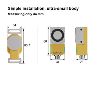 Interrupteur de sécurité pour porte Senpum avec indicateur LED, interrupteur de sécurité magnétique pour empêcher le personnel de pénétrer <span class=keywords><strong>par</strong></span> <span class=keywords><strong>erreur</strong></span> - Product Image 3