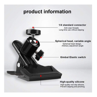 JELO S-6 Support de guitare en plastique rotatif à 360 degrés Vente en gros Instrument de musique Microphone Support de téléphone portable Vidéo en direct Kalemba