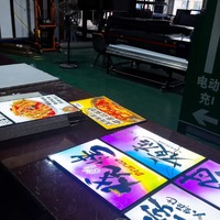 Panneau d'affichage lumineux Led affichage boîte à lumière panneau de Menu Ultra mince mince publicité film affiche boîte à lumière cadre pour les magasins de fruits