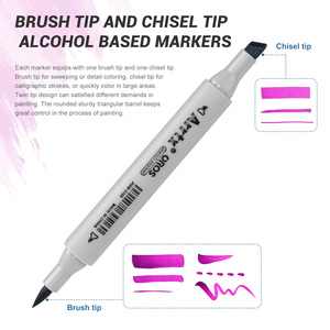 <span class=keywords><strong>Arrtx</strong></span> OROS90 ensemble de marqueurs d'art de couleurs stylo marqueur permanent stylo pinceau à double tête croquis marqueurs d'alcool pour dessin peinture - Product Image 2