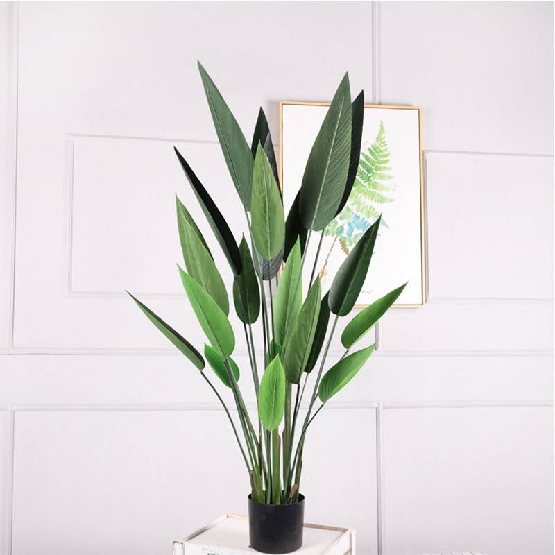 Reception Photo Proofs 6 ft Artificial Bird of Paradise Ground Spike for Office Reception ...