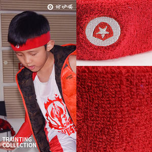 Protection Knight Children's <b>Sweatband</b> Red Blue Cotton Polyester Breathable Running Yoga Headband Thin Dry Grip - Product Image 5