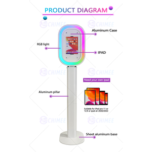 Photomaton LED RGB contrôlé par application, best-seller, léger, coque de photomaton facile à assembler, machine de photomaton <span class=keywords><strong>pour</strong></span> mariage - Product Image 3