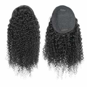 Nuevo, Cola de Caballo Rizada con Cordón, 100% Cabello Humano Remy, Extensiones de Cabello Brasileño, Agarre Seguro, Sin Deslizamiento - Product Image 2