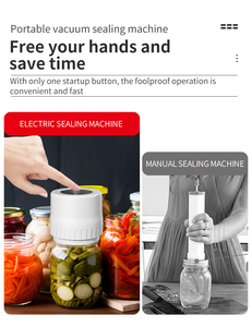 Kit de scellage <span class=keywords><strong>sous</strong></span> <span class=keywords><strong>vide</strong></span> pour bocaux Mason électrique, best-seller 2024, <span class=keywords><strong>machine</strong></span> de scellage <span class=keywords><strong>sous</strong></span> <span class=keywords><strong>vide</strong></span> pour bocaux Mason pour le stockage des aliments - Product Image 6