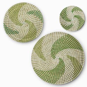 Tappeto da dardos, tappeto artistico Pizzasteen nero, piccolo appendiabiti con fiori e cesto, piastra in macramè, portafrutta in metallo, organizer - Product Image 2