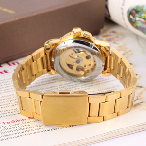 <span class=keywords><strong>Orologi</strong></span> Scheletrati Sportivi da <span class=keywords><strong>Donna</strong></span> di Lusso con Logo Personalizzato T-Winner, Produzione Cinese, Orologio Meccanico Automatico OEM in Oro per Donne - Product Image 6