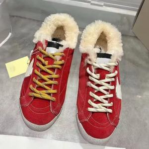 Bottes d'hiver en cuir véritable GGBD, respirantes, antidérapantes, confortables, unisexes, rouges - Product Image 2