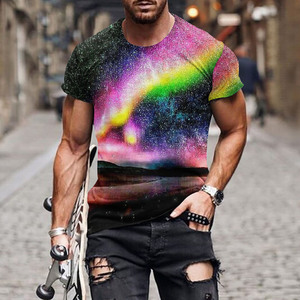 T-<span class=keywords><strong>shirt</strong></span> grafis 3D kustom pria pakaian jalanan Hiphop <span class=keywords><strong>Vintage</strong></span> kaus atasan ukuran besar Aactus Jack - Product Image 5