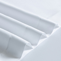 Parures de draps en coton blanc uni personnalisées pour hôtels, ensembles de draps plats, housses de couette de luxe, parures de lit blanches