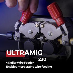 Machine à souder <span class=keywords><strong>DECAPOWER</strong></span> ULTRAMIG 230, livraison rapide, 230A, 220V, Pulse Synergic MIG ARC Lift TIG IGBT Inverter - Product Image 3