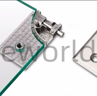 Machine de perçage et de fraisage CNC de haute précision certifiée CE pour charnières de portes de douche et encoches de verre architectural