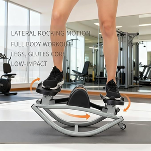 Appareil de fitness en métal avec plateforme en U, multifonctionnel pour abdominaux et torsion de la taille, avec corde de traction et tapis - Product Image 4