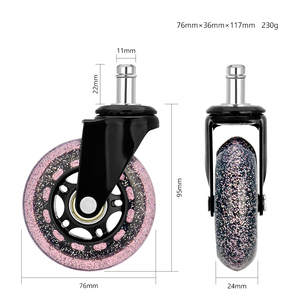 Универсальное 3-дюймовое офисное кресло, колесико, 75 мм - Product Image 2