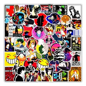 50Pcs Cowboy Bebop Anime Cartoon Sticker For Children Gifts Toy Decor Graffiti Waterproof Vinyl Paper Decal Stickers