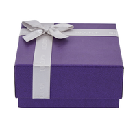 Boîte cadeau de luxe en carton avec poignée en ruban, nouvelle boîte à bijoux avec gaufrage, portable et élégante