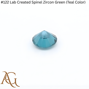 Espinela Cultivada en Laboratorio # 122 Espinela Zirconia Verde (Color Verde Azulado) Creada en Laboratorio, en Bruto, Sintética, Creada por Fusión de Llama, Simulada - Product Image 5