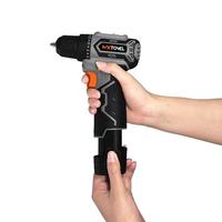 Perceuse à main sans fil 12V de qualité industrielle OEM, vitesse variable, couple élevé, 10 mm, alimentée par batterie au lithium, moteur à balais, réversible