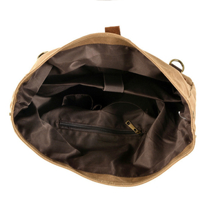 Sac en toile cirée pour hommes, mallette verticale en cuir, sac à main, Vintage - Product Image 6