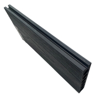 AW015 2025 Lames de terrasse modernes antidérapantes en composite bois-plastique (WPC) pour extérieur, à emboîtement, co-extrusion, pour jardin et parc