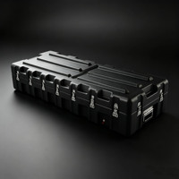 Boîte de rangement robuste pour camping avec poignée dissimulée, pour camping-car, pick-up, SUV, ou fixation sur le toit