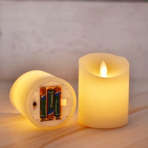 Flameless Hàng Mã nến đặt pin hoạt động nhà giáng sinh trang trí đám cưới LED NẾN ánh sáng trụ cột nến - Product Image 6