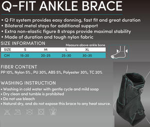 E-Hidup E-ANR043 Adjustable Salib Tali Kain Tendonitis Kaki Pendukung Pergelangan Kaki Immobilizer Bilateral Logam Tetap - Product Image 5