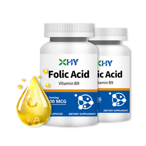 Folik asit kapsülleri Vitamin B9 doğal çok vitamini kapsülleri <span class=keywords><strong>DHA</strong></span> Omega takviyeleri 600mg folik asit kapsülleri - Product Image 1