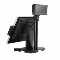 Кассовый аппарат, водонепроницаемый монитор с сенсорным экраном 15/17 дюйма, емкостный принтер, Пакт, кредитные карты, Pos-системы