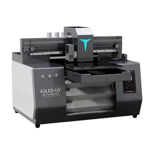 2024 High quality digital UV flatbed printer T-shirt leather wood glass DTG varnish printing inkjet printer new product