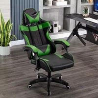 Chaise pivotante ergonomique au design moderne pour le bureau et la maison, chaise de jeu E-sport avec roulettes, style pivotant, chaise de jeu pour ordinateur