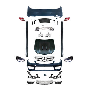 Kit carrosserie XT Upgrade pour Mercedes Benz Classe C <span class=keywords><strong>W204</strong></span> 2008-2010 C260 C200 C300 Modifié <span class=keywords><strong>C63</strong></span> <span class=keywords><strong>AMG</strong></span> 2011-2014 Pare-chocs avant arrière Grille - Product Image 1