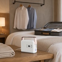 Mini fer à repasser de voyage NVision avec commutation automatique de tension, prise VDE, fer à vapeur portable