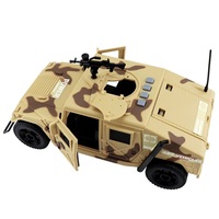 Véhicule militaire blindé 1:16, jouet militaire avec son et lumière, voiture en alliage d'inertie moulé sous pression pour enfants