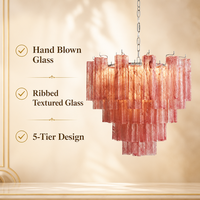 Lustre en verre de Murano de luxe français JYLIGHTING pour chambre à coucher, salon, salle à manger, escalier