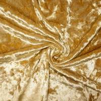 Tissu en velours coréen de qualité supérieure en gros, tissu en velours doré, tissus durables pour vêtements