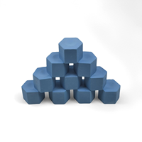Craie de billard hexagonale personnalisable Hola Champion - Bleu pour le billard