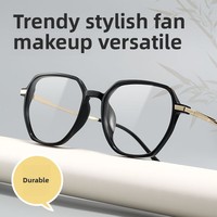 Danyang Lunettes de vue optiques ultra-légères TR90 de haute qualité 8128D Lunettes diamantées polygonales Gris à la mode pour hommes
