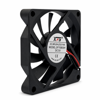 Ventilateur sans balais DC 70mm 5V 12V 24V, ventilateur de refroidissement axial 7010 70x70x10mm, petit ventilateur d'extraction pour boîtier d'ordinateur et électronique