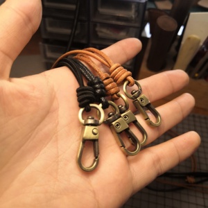 Biểu Tượng Tùy Chỉnh Có Thể Tháo Rời Vòng Kim Loại Và Retro Da Chính Hãng Chuỗi ID Thẻ <span class=keywords><strong>Ipod</strong></span> Máy Ảnh Móc Chìa Khóa Cổ Điện Thoại Di Động Dây Đeo Dây Buộc - Product Image 2