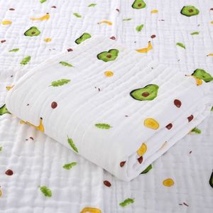 Couverture d'emmaillotage en mousseline de coton 100% pour bébé, gaze, 6 couches, serviette de bain pour bébé - Product Image 5